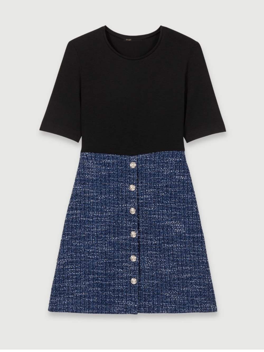 Maje 2-in-1 tweed dress. Size 38